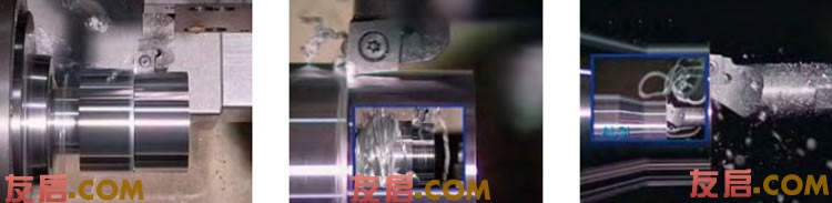 非标刀具 带断屑槽金刚石刀片和不带带断屑槽金刚石刀片车削效果对比